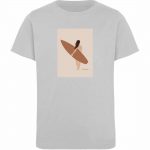 Boho Beachgirl – Kinder Organic T-Shirt – heather grey