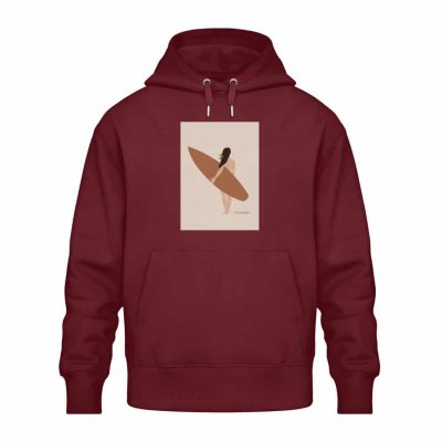 Boho Beachgirl - Relaxed Bio Hoodie - burgundy