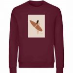 Boho Beachgirl – Unisex Bio Sweater – burgundy