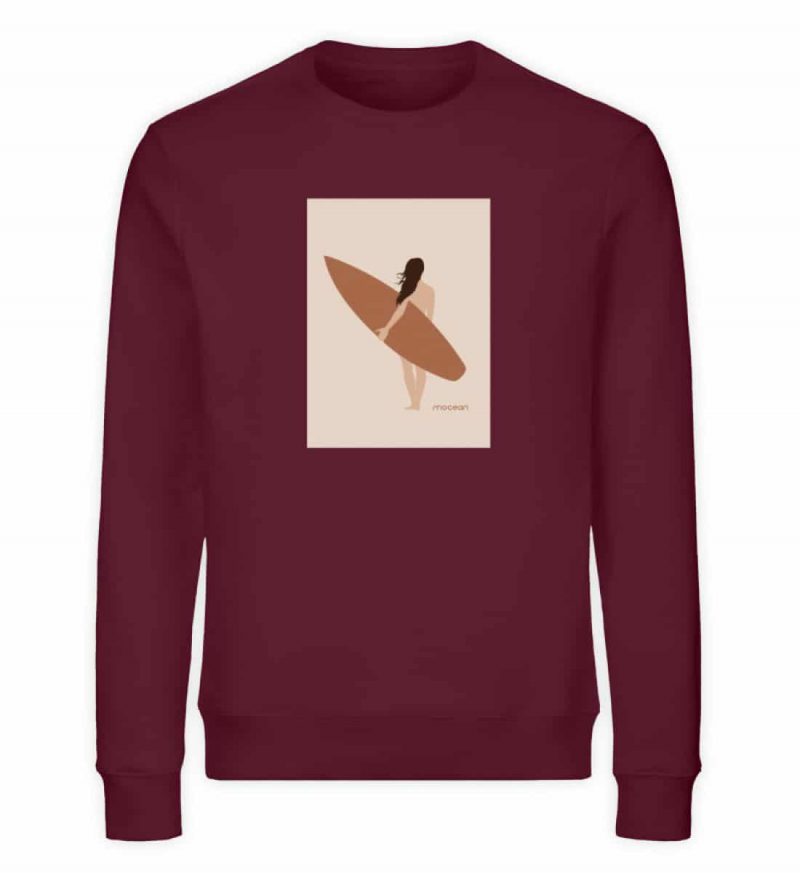 Boho Beachgirl - Unisex Bio Sweater - burgundy