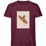 Boho Beachgirl – Unisex Bio T-Shirt – burgundy