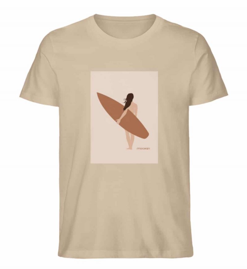 Boho Beachgirl - Unisex Bio T-Shirt - heather sand