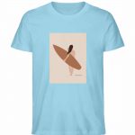 Boho Beachgirl – Unisex Bio T-Shirt – sky blue