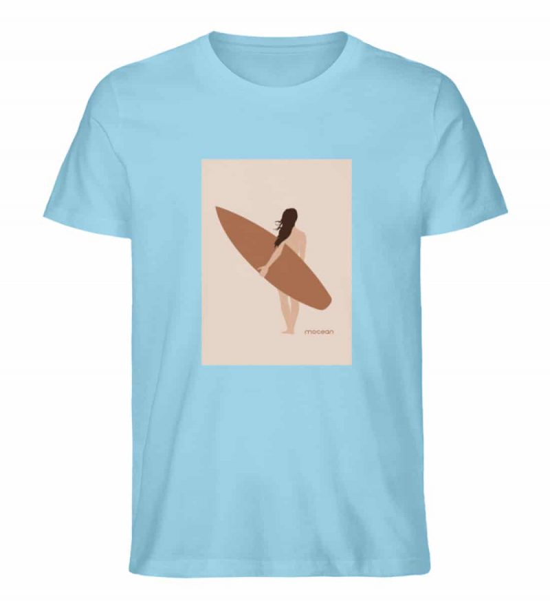 Boho Beachgirl - Unisex Bio T-Shirt - sky blue