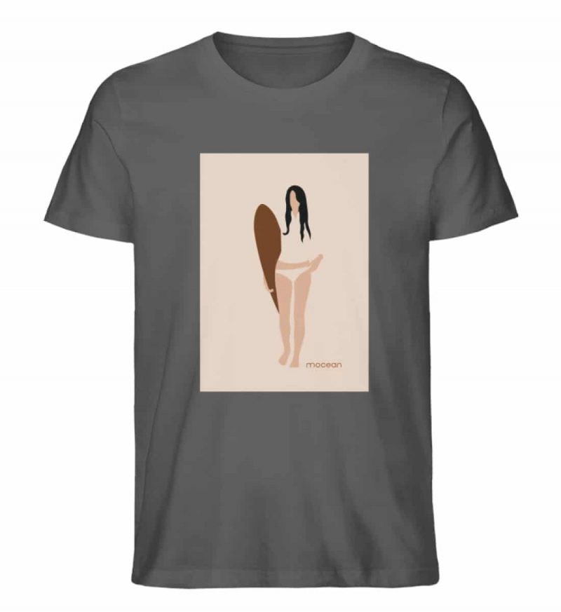 Boho Surfgirl - Unisex Bio T-Shirt - anthracite