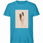 Boho Surfgirl – Unisex Bio T-Shirt – azure