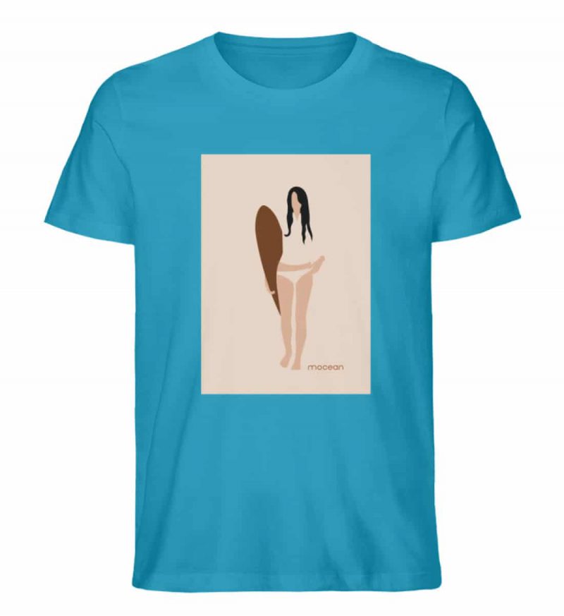 Boho Surfgirl - Unisex Bio T-Shirt - azure