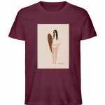 Boho Surfgirl – Unisex Bio T-Shirt – burgundy