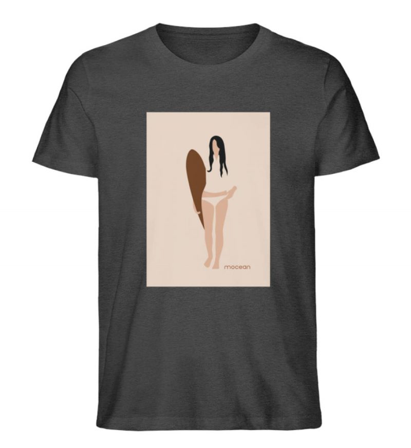 Boho Surfgirl - Unisex Bio T-Shirt - dark heather grey