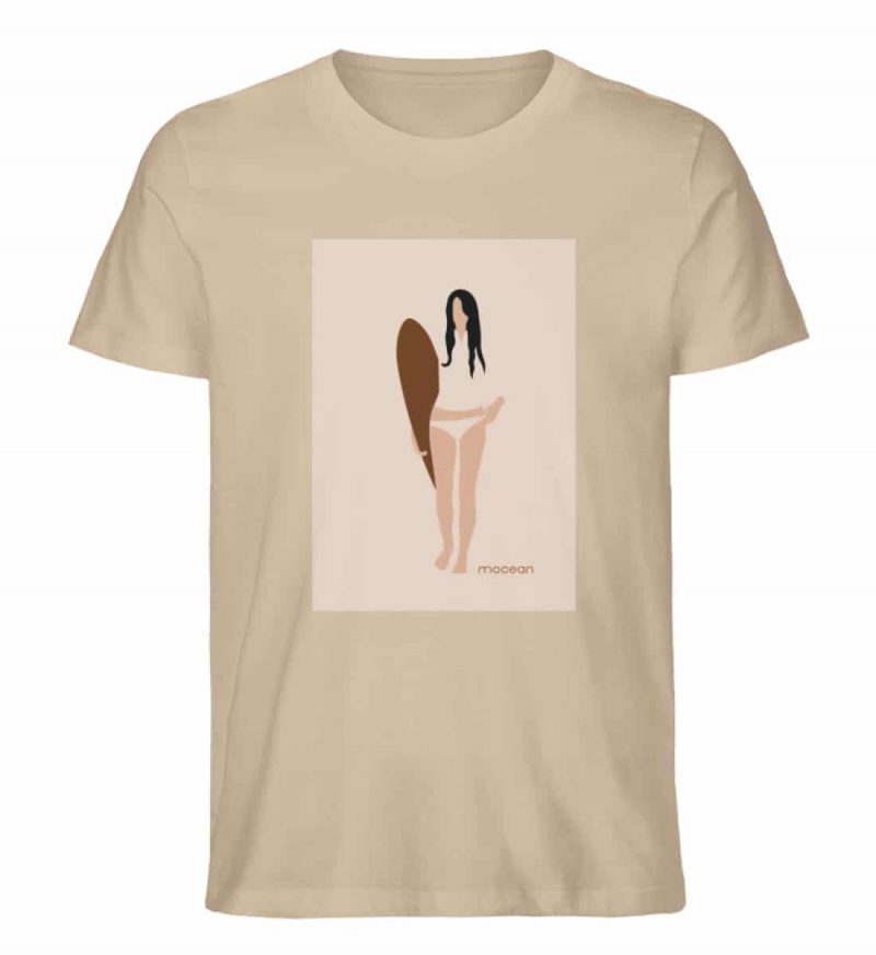 Boho Surfgirl - Unisex Bio T-Shirt - heather sand