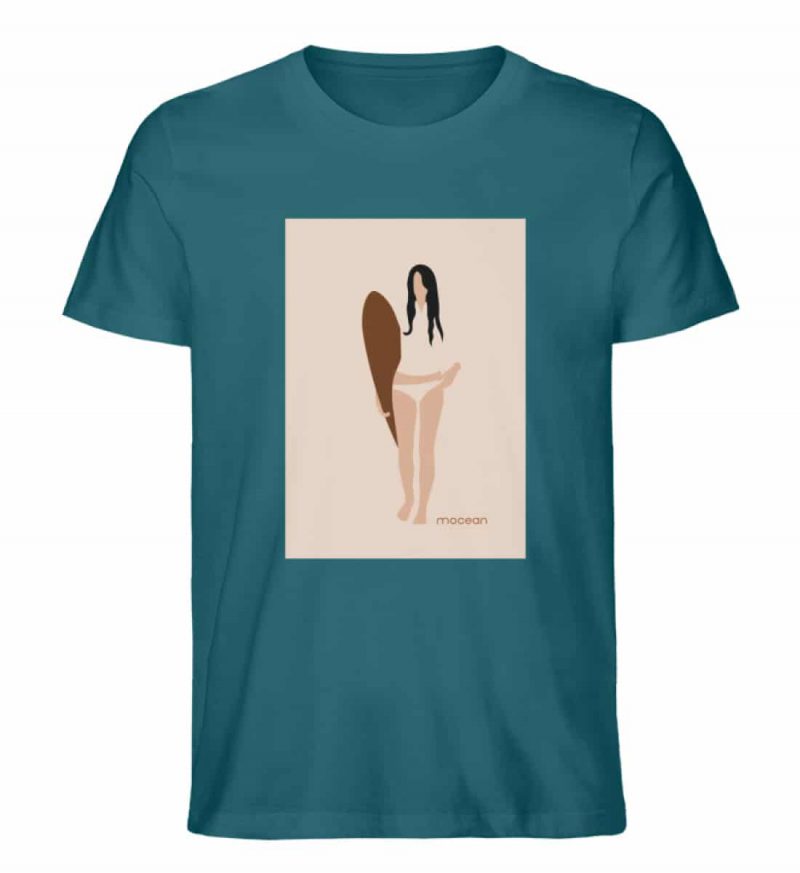 Boho Surfgirl - Unisex Bio T-Shirt - ocean depth