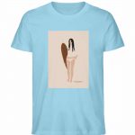 Boho Surfgirl – Unisex Bio T-Shirt – sky blue