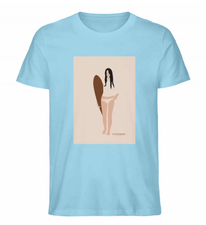 Boho Surfgirl - Unisex Bio T-Shirt - sky blue