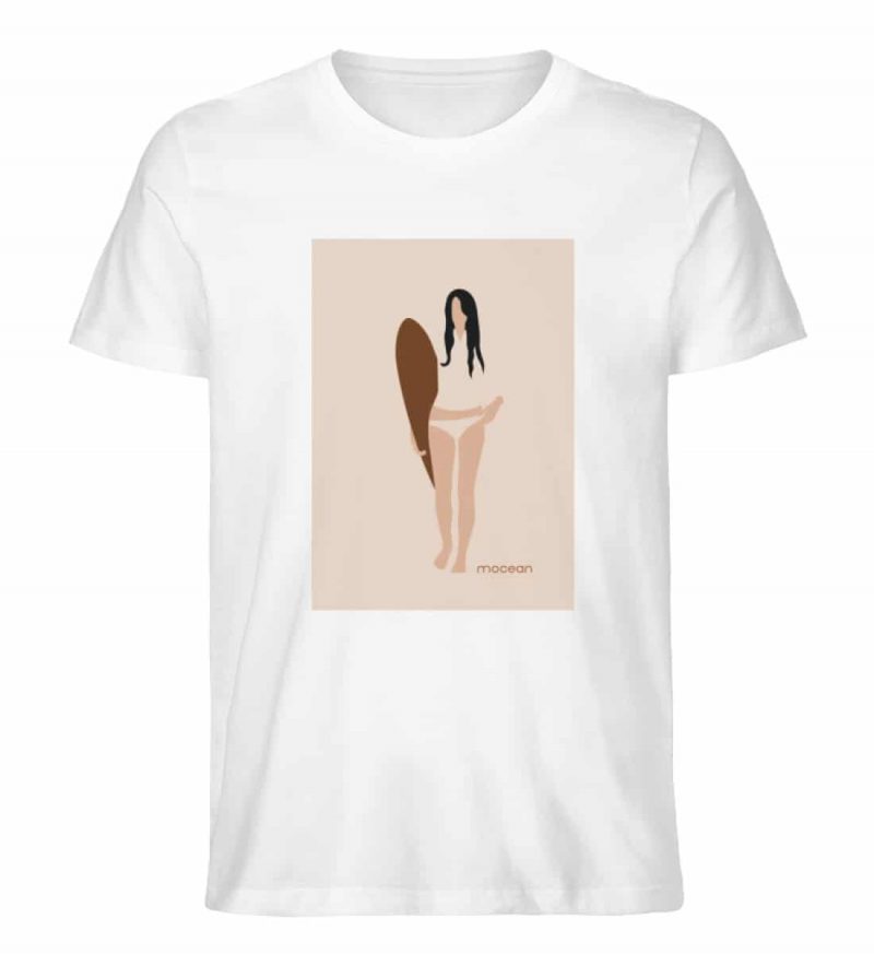 Boho Surfgirl - Unisex Bio T-Shirt - white