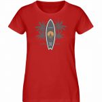 Burn to Ride – Damen Premium Bio T-Shirt – red