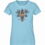 Burn to Ride – Damen Premium Bio T-Shirt – sky blue
