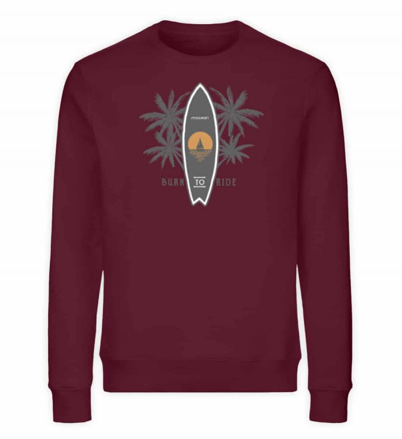 Burn to Ride - Unisex Bio Sweater - burgundy