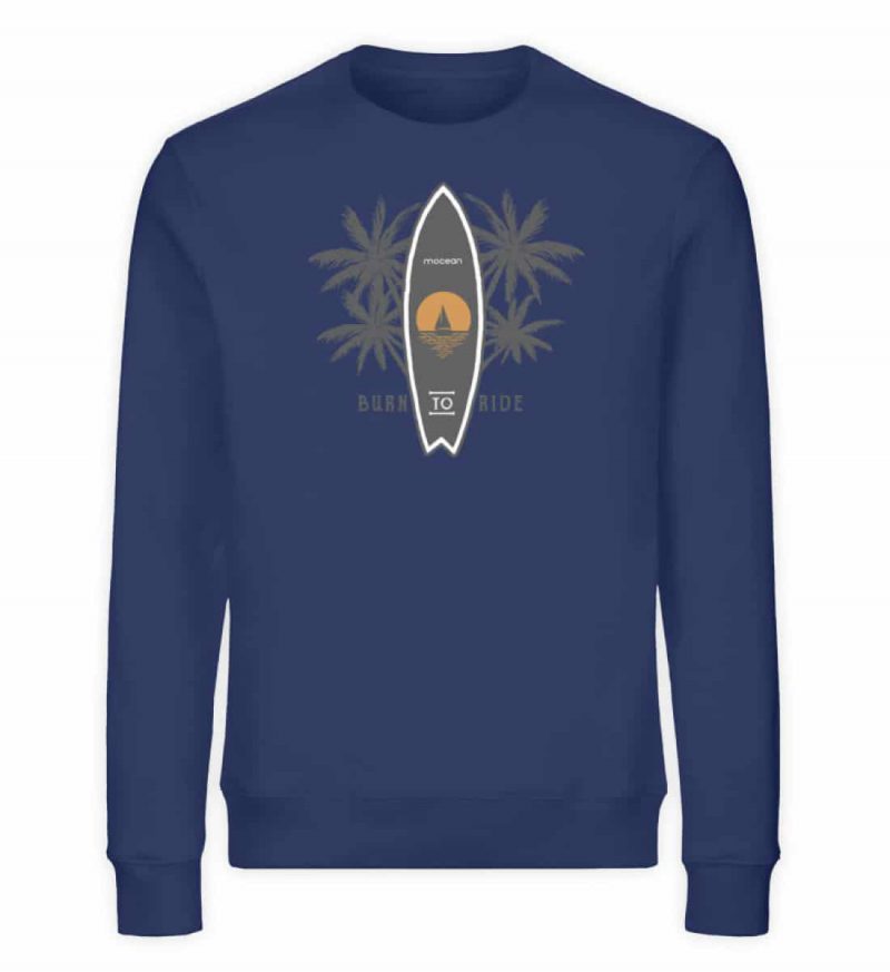 Burn to Ride - Unisex Bio Sweater - navy blue