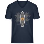 Burn to Ride – Unisex Bio V T-Shirt – french navy