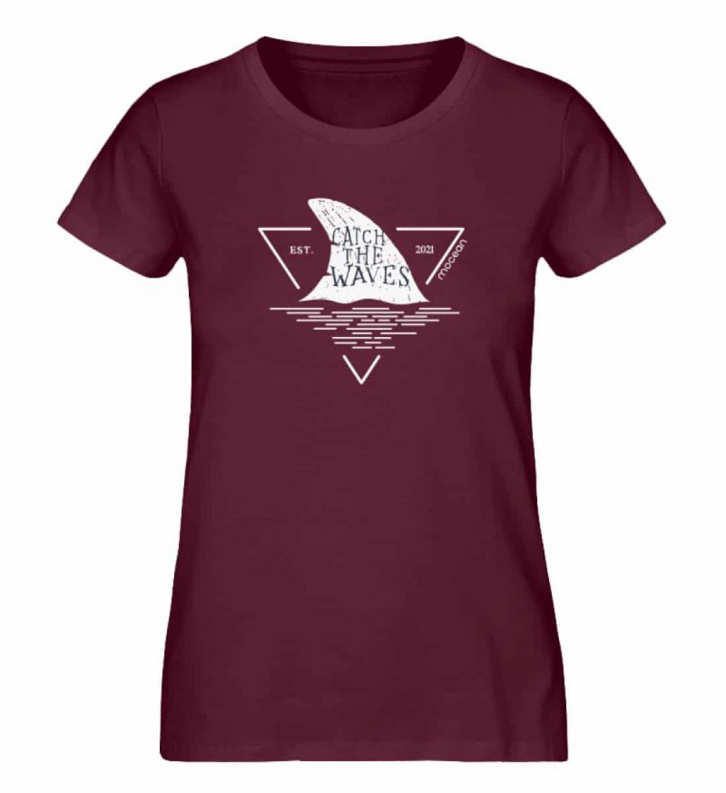 Catch - Damen Premium Bio T-Shirt - burgundy