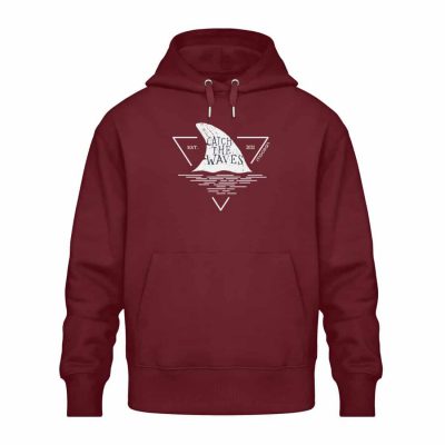 Catch - Relaxed Bio Hoodie - burgundy