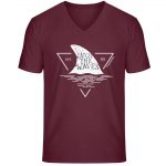 Catch – Unisex Bio V T-Shirt – burgundy