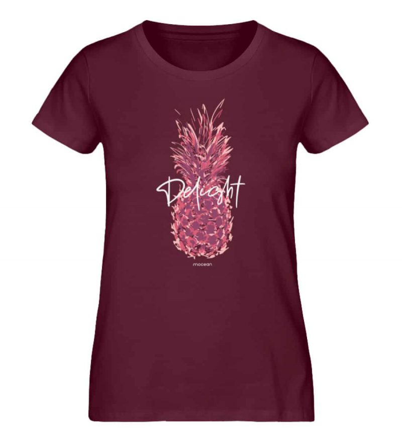 Delight - Damen Premium Bio T-Shirt - burgundy