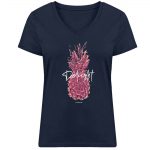 Delight – Damen Bio V T-Shirt – french navy