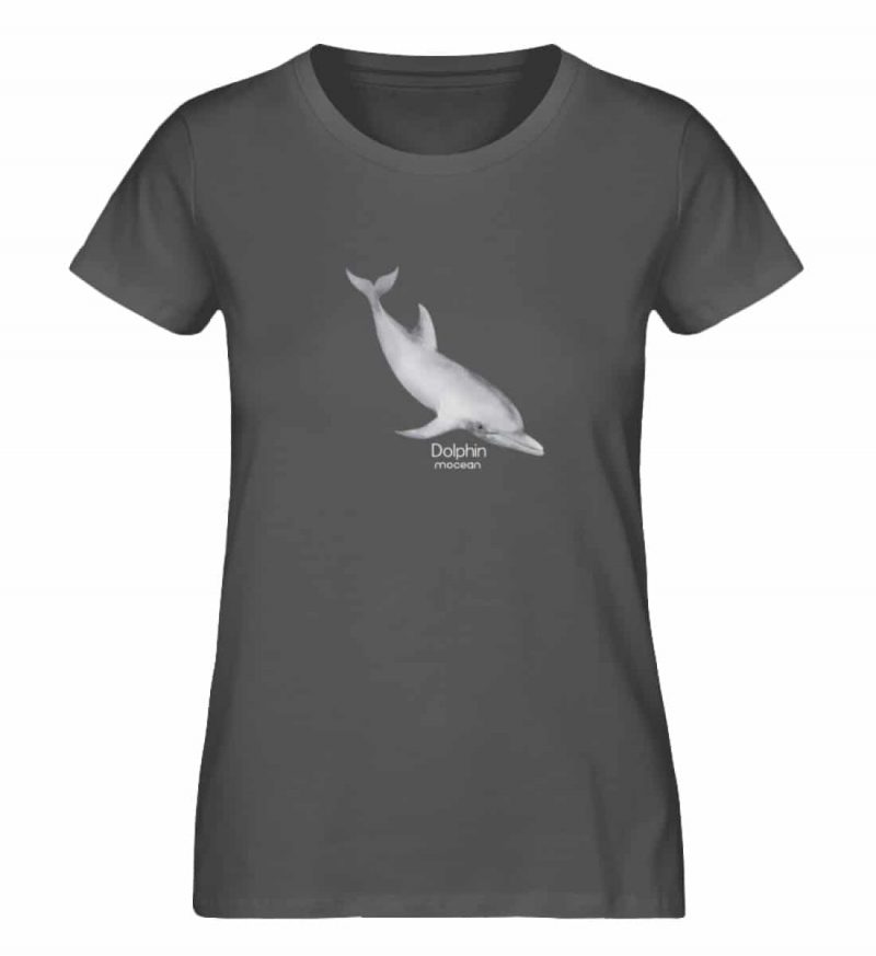Dolphin - Damen Premium Bio T-Shirt - anthracite