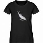 Dolphin – Damen Premium Bio T-Shirt – black