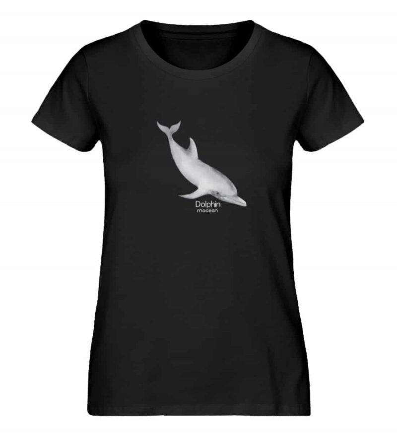 Dolphin - Damen Premium Bio T-Shirt - black