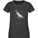 Dolphin – Damen Premium Bio T-Shirt – dark heather grey
