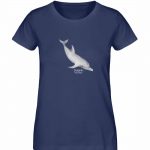 Dolphin – Damen Premium Bio T-Shirt – french navy
