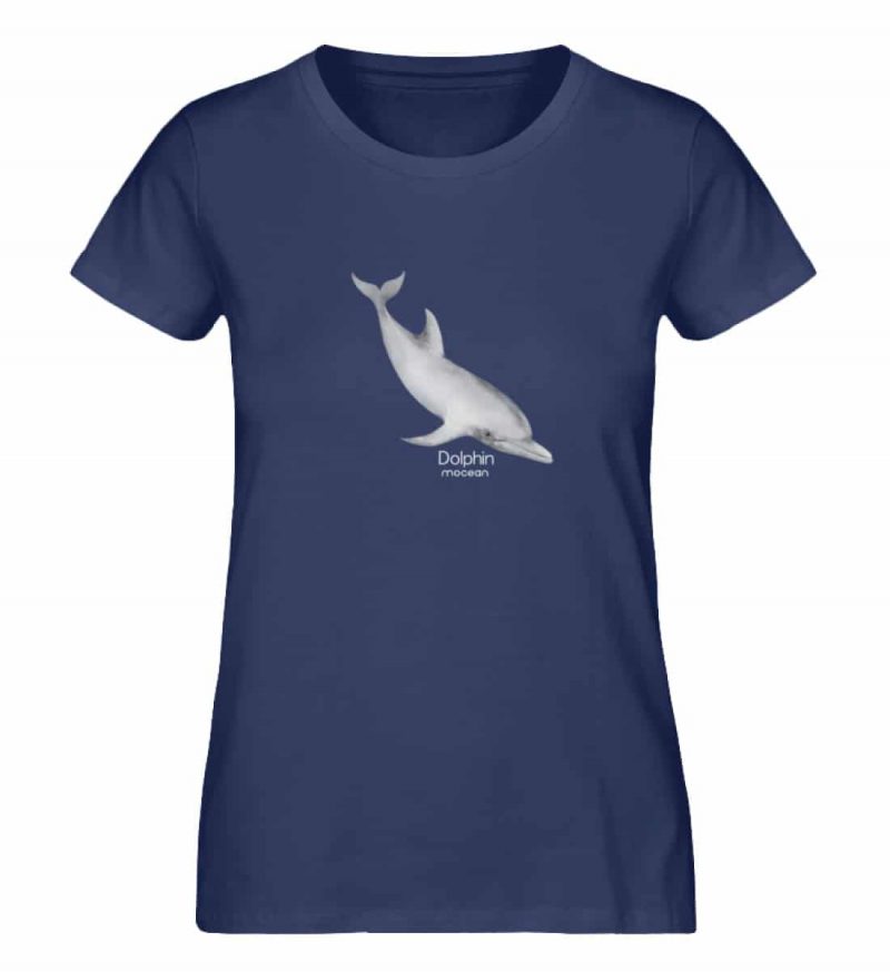 Dolphin - Damen Premium Bio T-Shirt - french navy