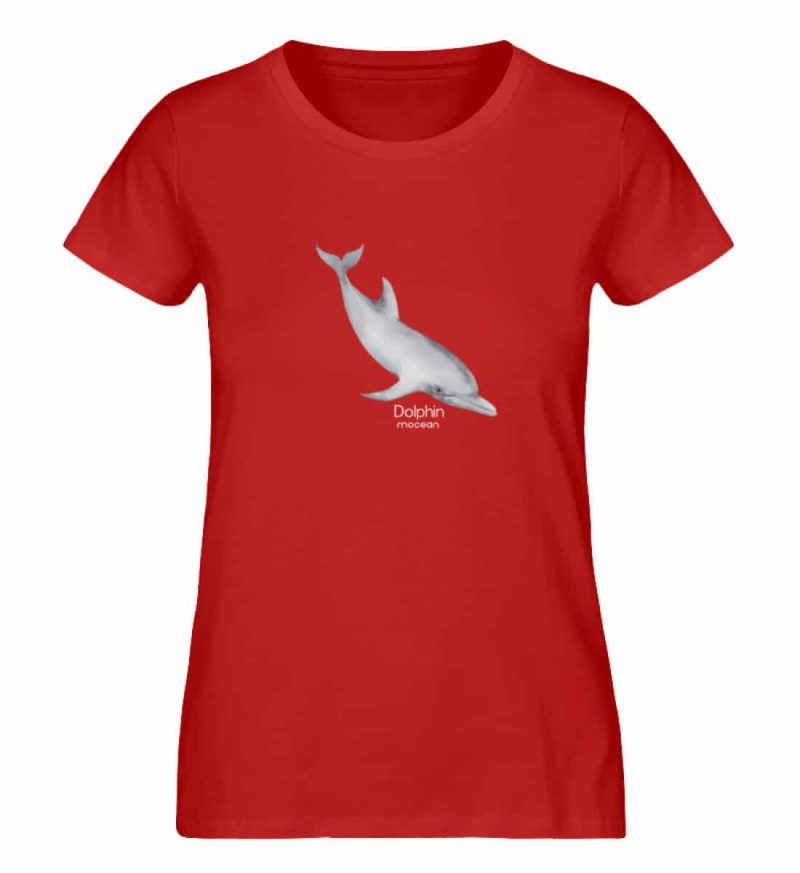 Dolphin - Damen Premium Bio T-Shirt - red