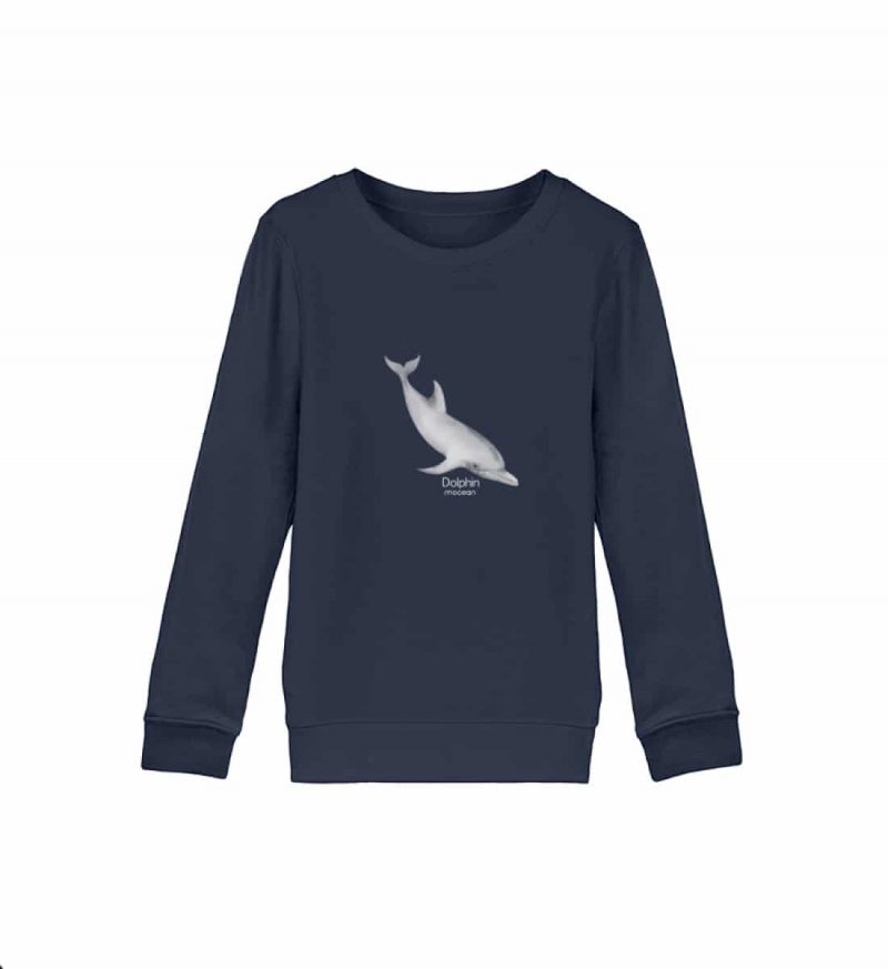 Dolphin - Kinder Bio Sweater - navy blue