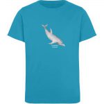 Dolphin – Kinder Organic T-Shirt – azure