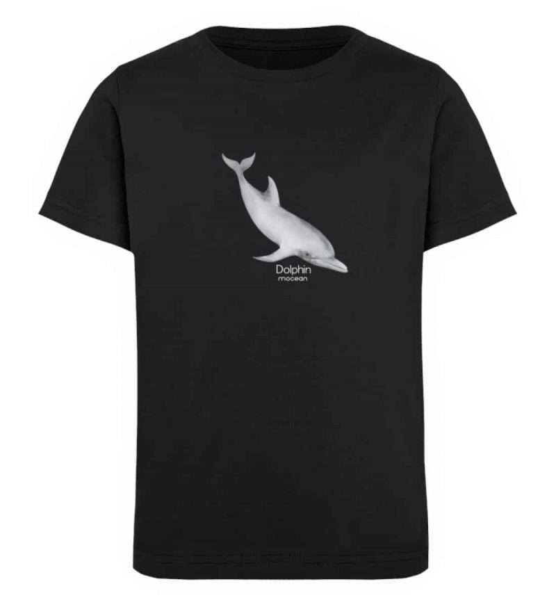 Dolphin - Kinder Organic T-Shirt - black