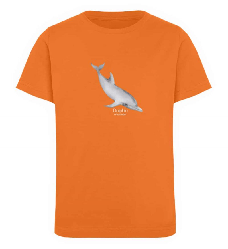 Dolphin - Kinder Organic T-Shirt - bright orange