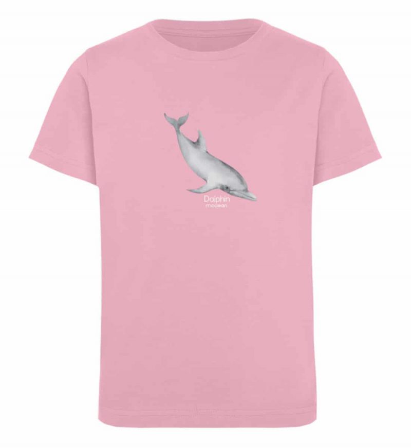 Dolphin - Kinder Organic T-Shirt - cotton pink