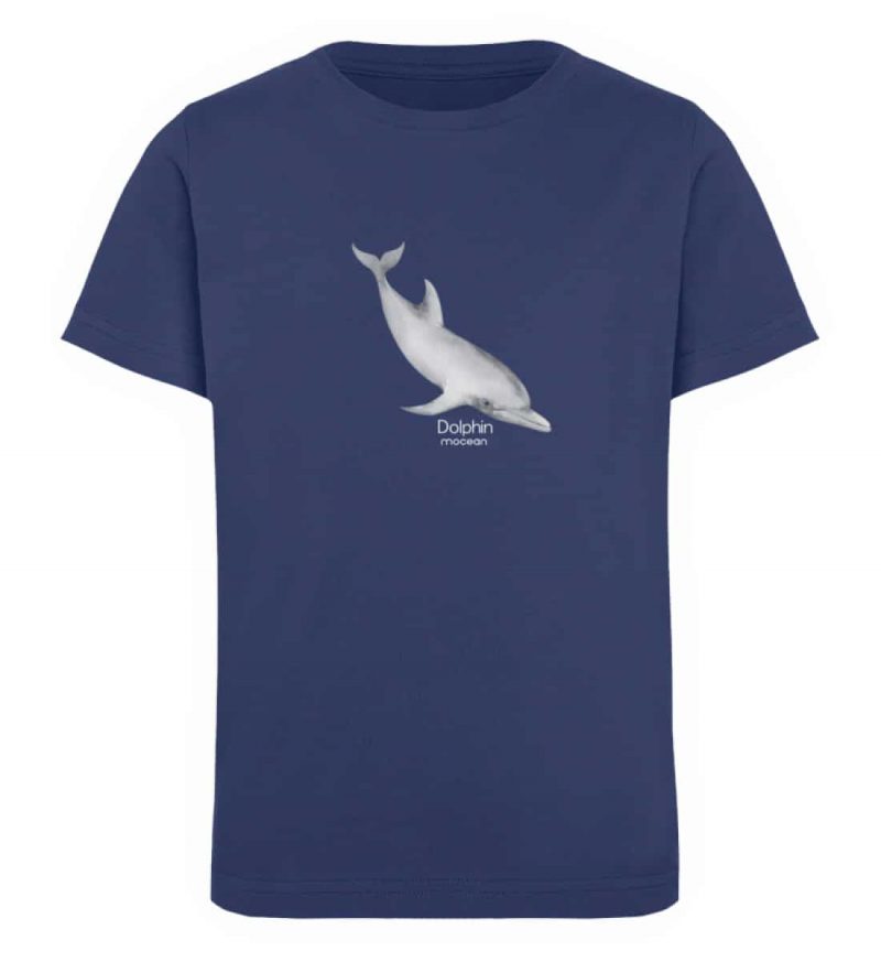 Dolphin - Kinder Organic T-Shirt - french navy