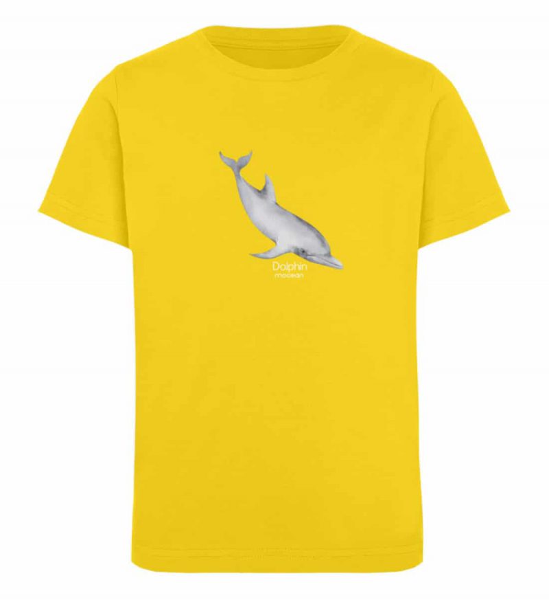 Dolphin - Kinder Organic T-Shirt - golden yellow