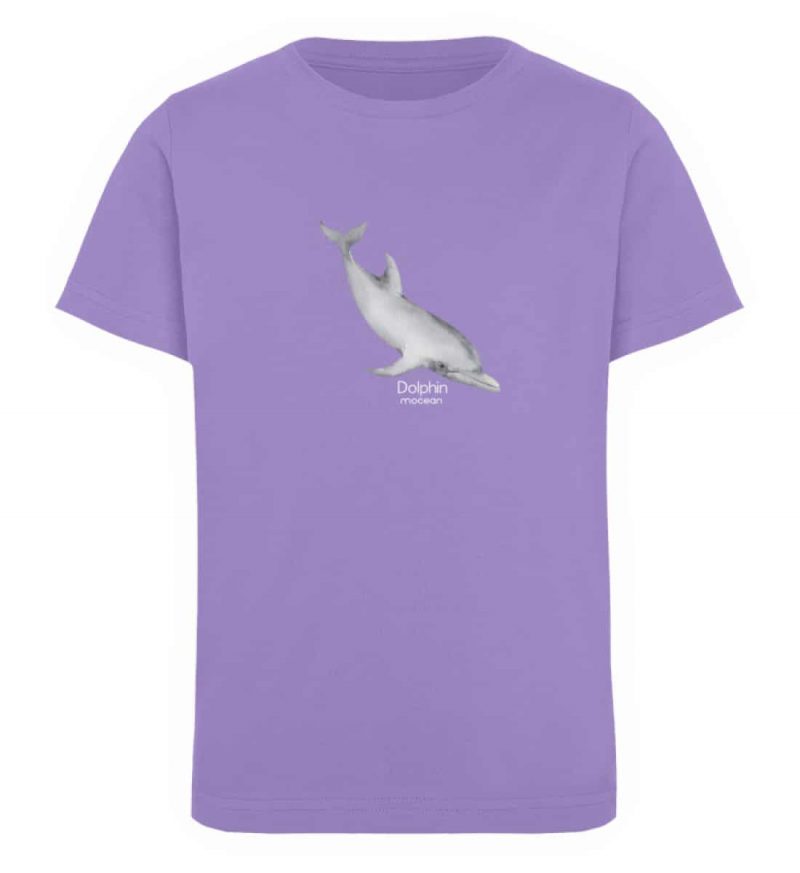 Dolphin - Kinder Organic T-Shirt - lavender dawn