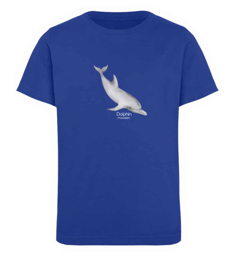 Dolphin - Kinder Organic T-Shirt - royal blue