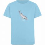 Dolphin – Kinder Organic T-Shirt – sky blue