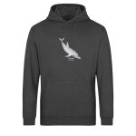 Dolphin – Light Unisex Bio Hoodie – dark heathergrey
