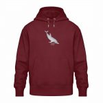 Dolphin – Relaxed Bio Hoodie – burgundy