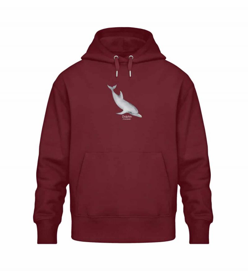 Dolphin - Relaxed Bio Hoodie - burgundy