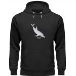 Dolphin – Premium Unisex Bio Hoodie – black