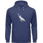 Dolphin – Premium Unisex Bio Hoodie – navy blue